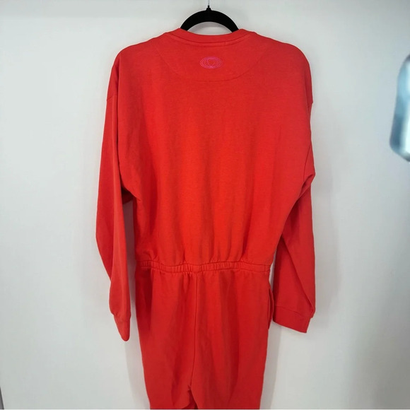 Adidas Vermilion Long Sleeve Waist Tie Zip Up Jumpsuit - Picture 4 of 4